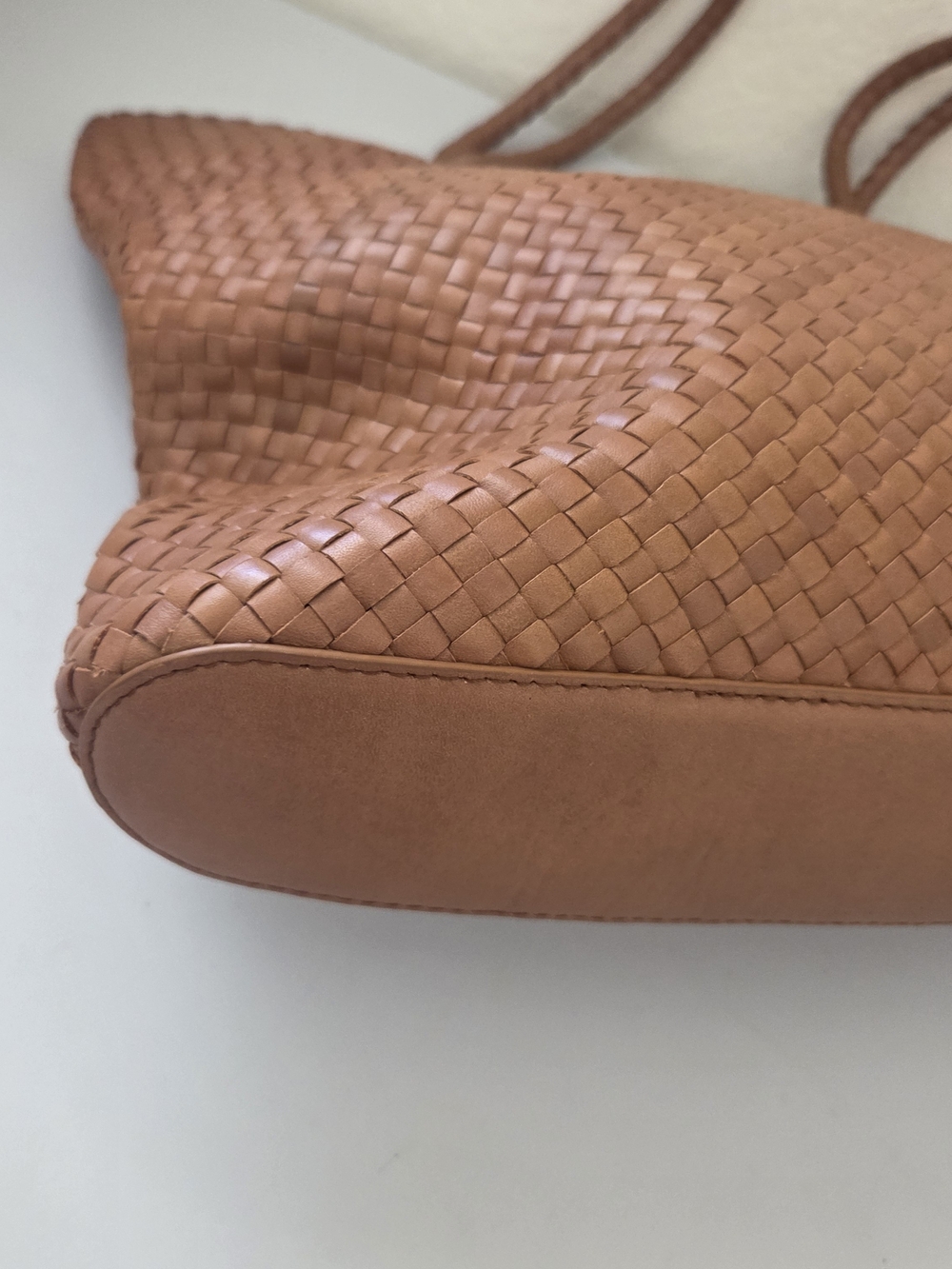 Quince Handwoven Leather Tote - Picture 3 of 10